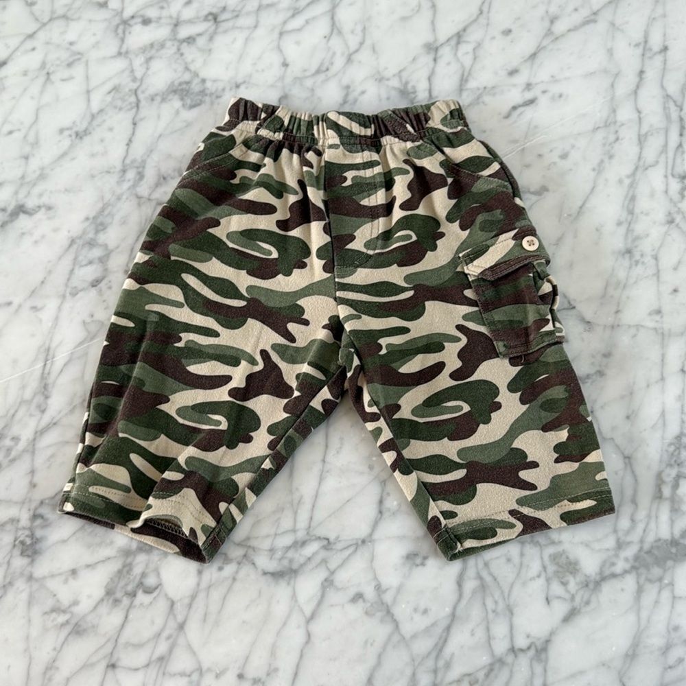 Y2K Camo Cargo Baby Sweatpants Size 3/6 Months